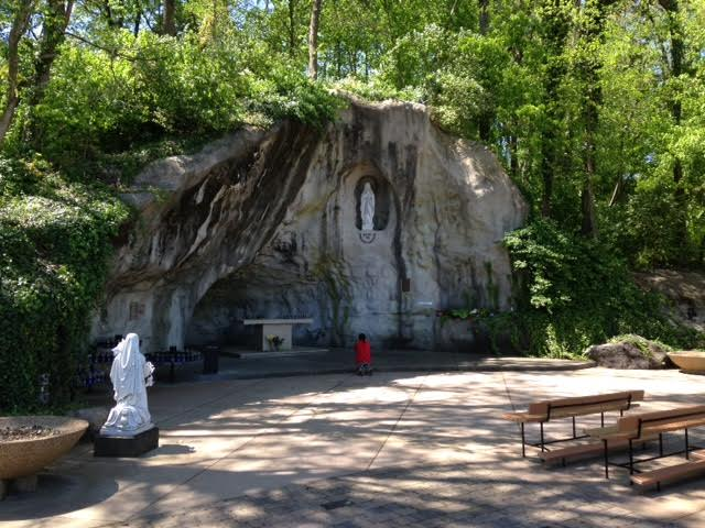 The Lourdes Grotto at Our Lady of the Snows Shrine